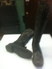 Worned out women boots